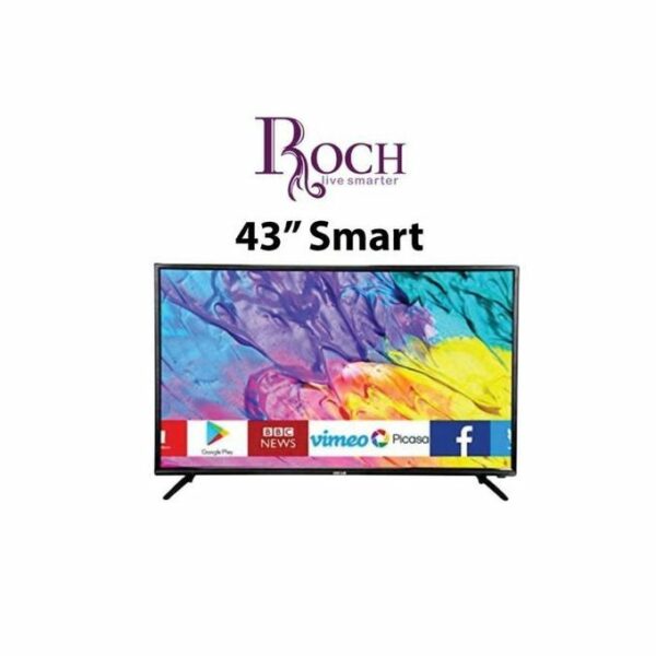 Roch TV LED Roch 43 Pouces WIFI - HD-USB-Décodeur Intégré