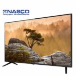Nasco TV LED Slim 32" - Décodeur Intégré - HD - Régulateur de tension - HDMI - USB - VGA - Noir