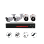 Kit de surveillance CCTV AHD 1080P 4CH pour la maison et le bureau, avec DVR, Full HD